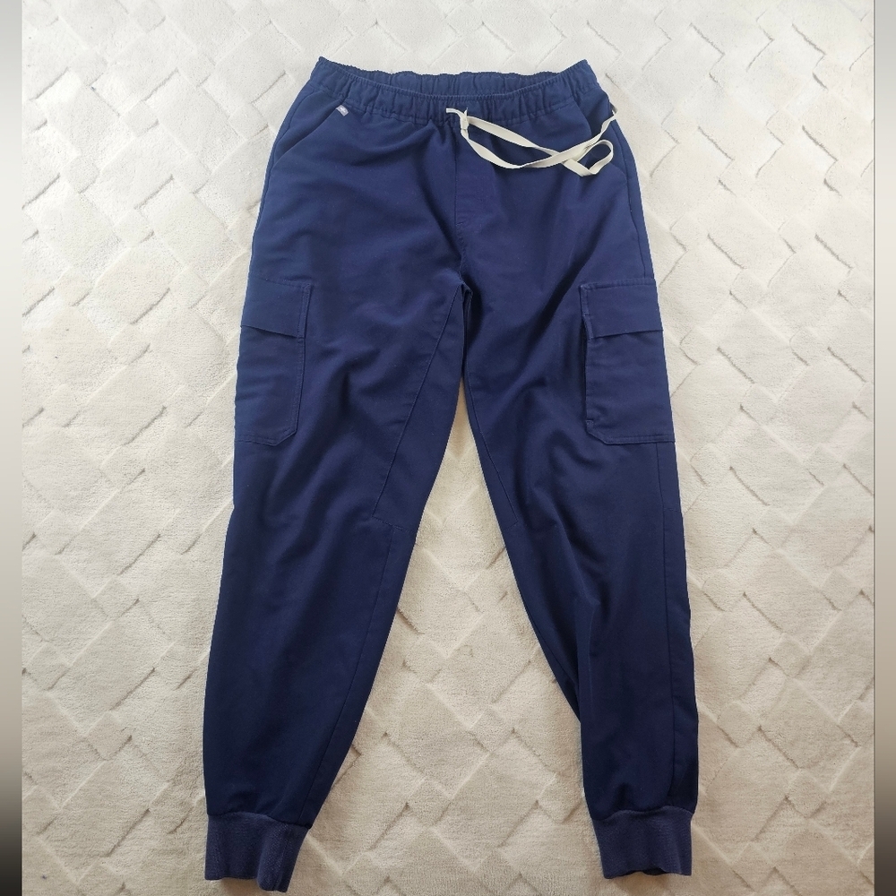 Figs Tansen Jogger Scrub Pants Mens Large Navy Blue Medical Nurse Wear